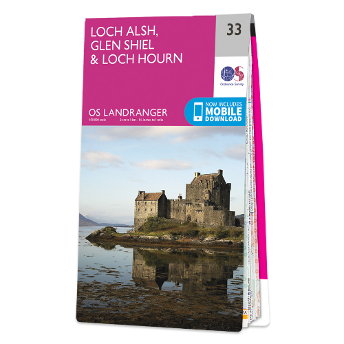 OS Landranger - 033 - Loch Alsh, Glen Shiel & Loch Hourn area
