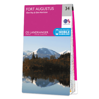 OS Landranger - 034 - Fort Augustus, Glen Roy & Glen Moriston
