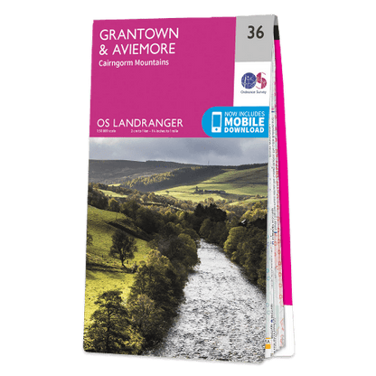 OS Landranger - 036 - Grantown, Aviemore & Cairngorm Mountains area