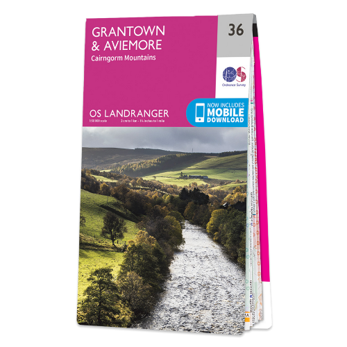 OS Landranger - 036 - Grantown, Aviemore & Cairngorm Mountains area
