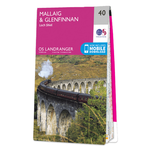 OS Landranger - 040 - Mallaig & Glenfinnan, Loch Shiel area