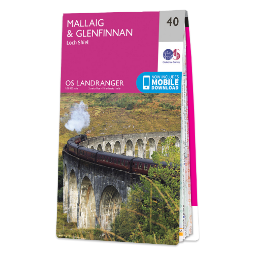 OS Landranger - 040 - Mallaig & Glenfinnan, Loch Shiel area