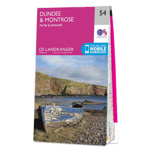 OS Landranger - 054 - Dundee & Montrose, Forfar & Arbroath