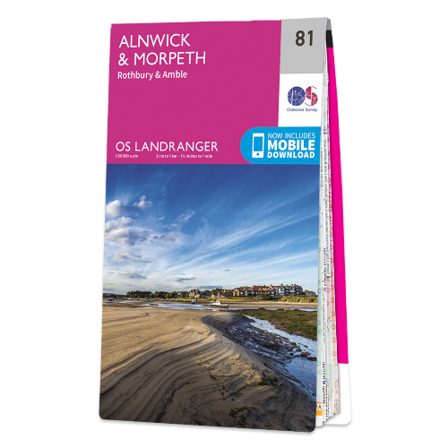 OS Landranger - 081 - Alnwick & Morpeth, Rothbury & Amble