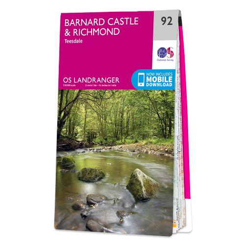 OS Landranger - 092 - Barnard Castle and Surrounding Area