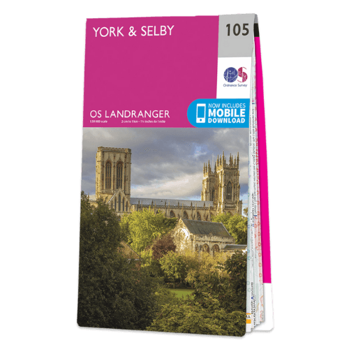 OS Landranger - 105 - York & Selby