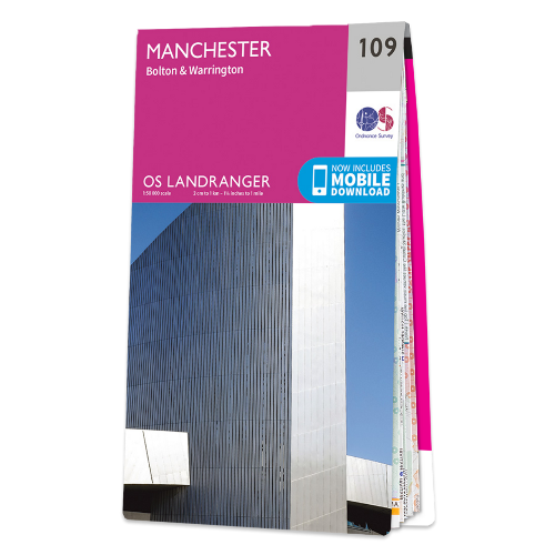 OS Landranger - 109 - Manchester, Bolton & Warrington