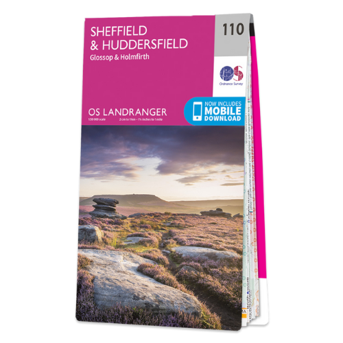 OS Landranger - 110 - Sheffield & Huddersfield, Glossop & Holmfirth