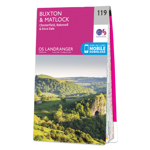 OS Landranger - 119 - Buxton, Matlock, Bakewell & Dove Dale