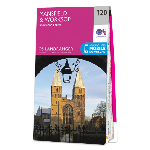 OS Landranger - 120 - Mansfield & Worksop, Sherwood Forest