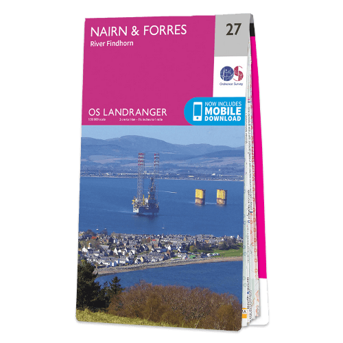 OS Landranger - 027 - Nairn & Forres, River Findhorn area