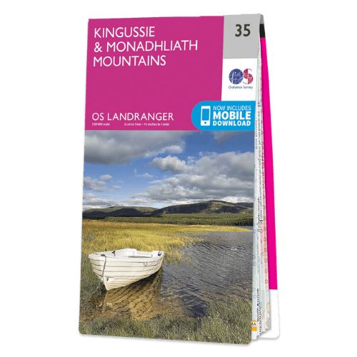 OS Landranger - 035 - Kingussie & Monadhliath Mountains area