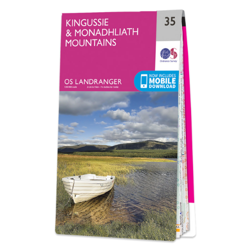OS Landranger - 035 - Kingussie & Monadhliath Mountains area