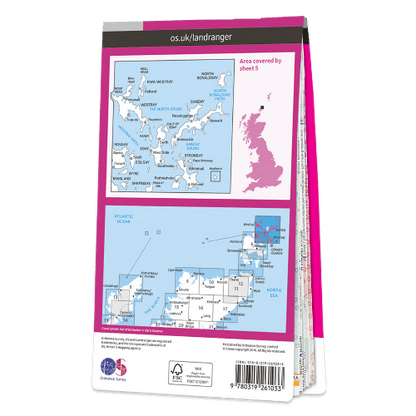 OS Landranger - 005 - Shetland – Orkney - Northern Isles