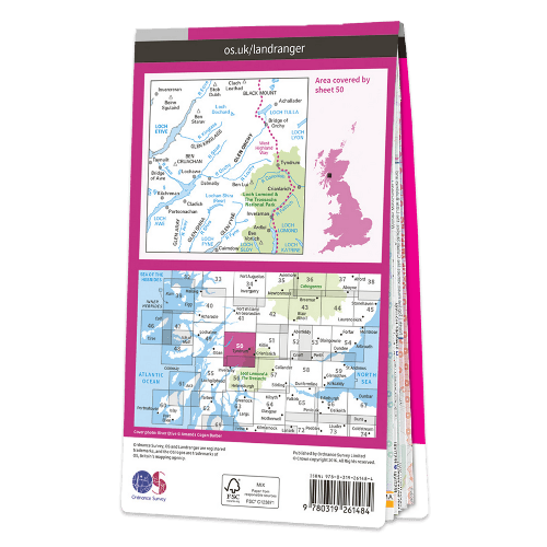 OS Landranger - 050 - Glen Orchy & Loch Etive area