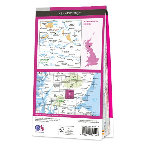 OS Landranger - 052 - Pitlochry & Crieff