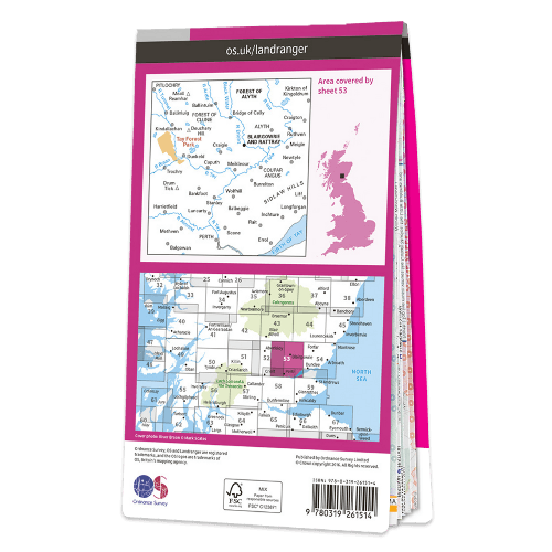 OS Landranger - 053 - Blairgowrie & Forest of Alyth