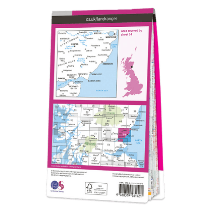 OS Landranger - 054 - Dundee & Montrose, Forfar & Arbroath