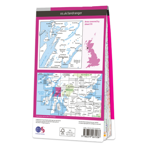 OS Landranger - 055 - Lochgilphead & Loch Awe