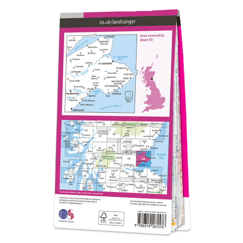OS Landranger - 059 - St Andrews, Kirkcaldy & Glenrothes