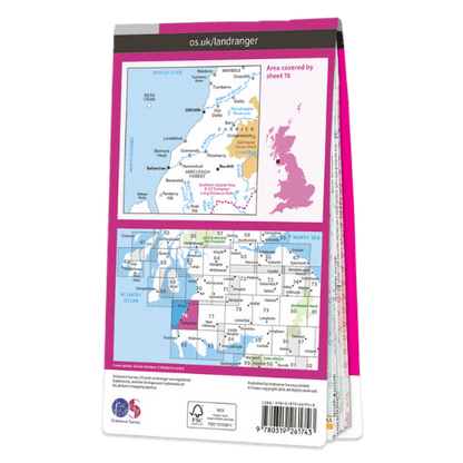 OS Landranger - 076 - Girvan, Ballantrae & Barrhill