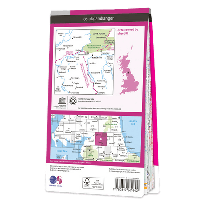 OS Landranger - 086 - Haltwhistle & Brampton, Bewcastle & Alston