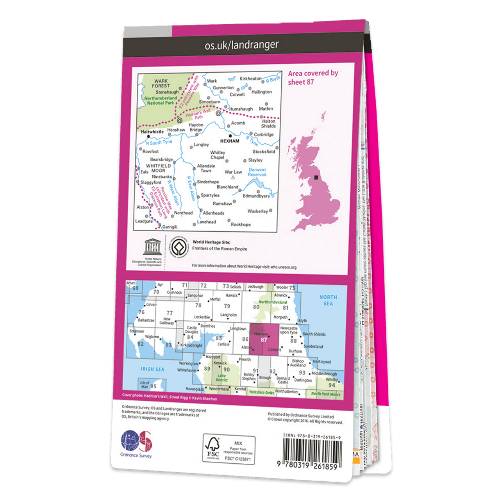 OS Landranger - 087 - Hexham & Haltwhistle