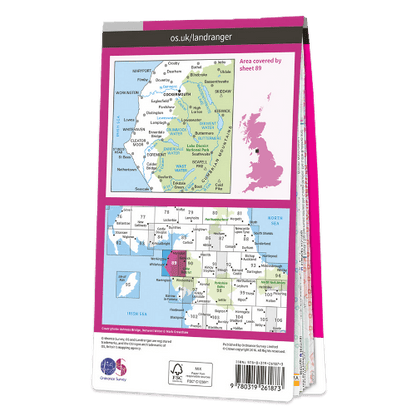 OS Landranger - 089 - West Cumbria, Cockermouth & Wast Water