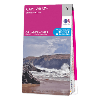 OS Landranger - 009 - Cape Wrath, Durness & Scourie area