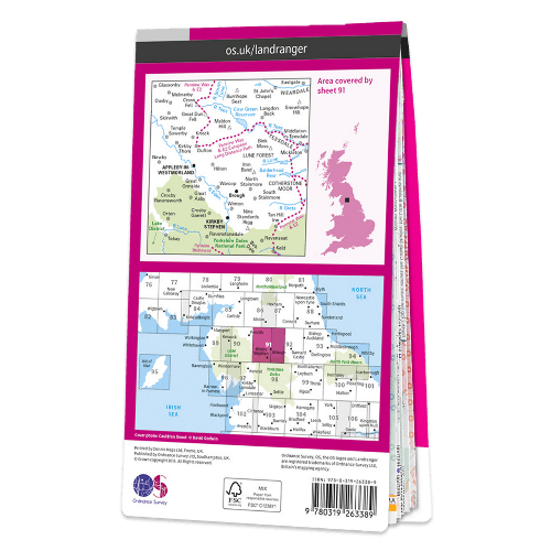 OS Landranger - 091 - Appleby-in-Westmorland