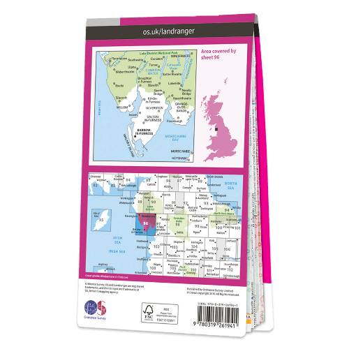 OS Landranger - 096 - Barrow-in-Furness & South Lakeland