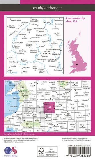 OS Landranger - 138 - Kidderminster & Wyre Forest