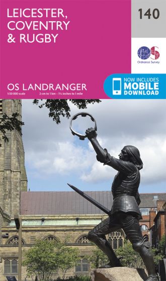 OS Landranger - 140 Leicester, Coventry & Rugby