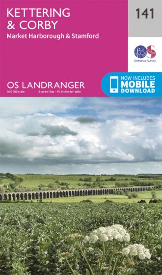 OS Landranger - 141 - Kettering and Corby