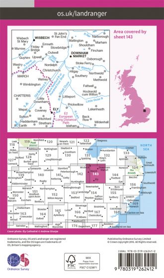 OS Landranger - 143 - Ely & Wisbech, Downham Market