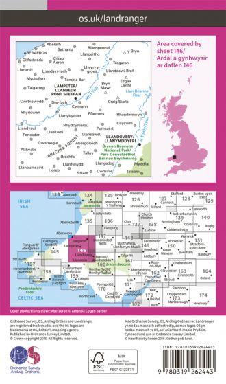 OS Landranger - 146 - Lampeter & Llandovery