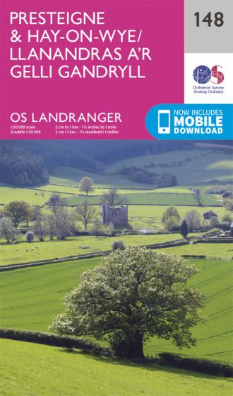 OS Landranger - 148 - Presteigne & Hay-on-Wye/Llanandras a'r Gelli Gandryll