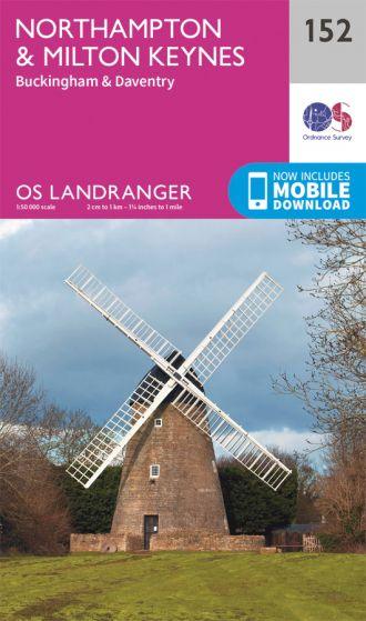 OS Landranger - 152 - Northampton & Milton Keynes, Buckingham & Daventry