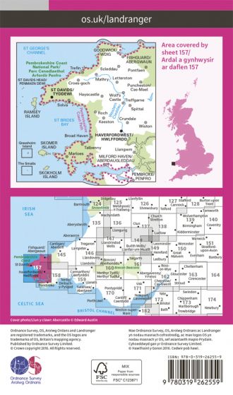 OS Landranger - 157 - St David's & Haverfordwest