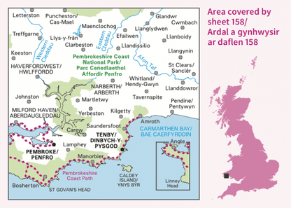 OS Landranger - 158 - Tenby & Pembroke