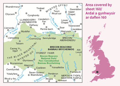 OS Landranger - 160 - Brecon Beacons