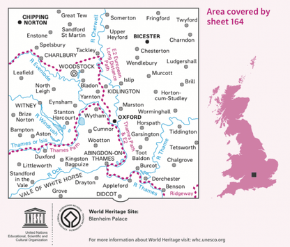 OS Landranger - 164 - Oxford, Chipping Norton & Bicester