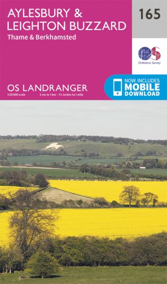 OS Landranger - 165 - Aylesbury, Leighton Buzzard, Thame & Berkhamstead