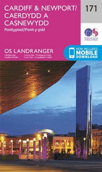 OS Landranger - 171 - Cardiff & Newport, Pontypool