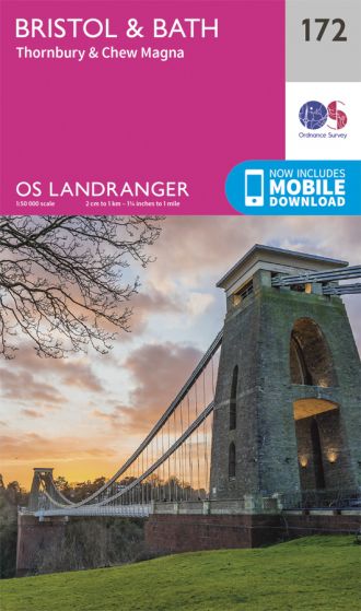 OS Landranger -172 - Bristol & Bath, Thornbury & Chew Magna