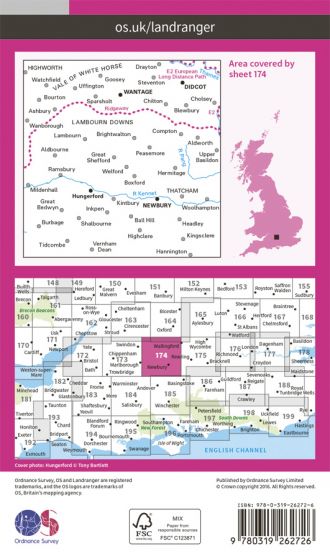 OS Landranger - 174 - Newbury & Wantage, Hungerford & Didcot