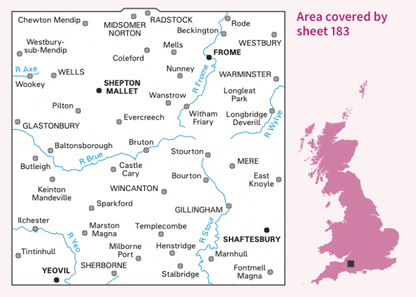 OS Landranger - 183 - Yeovil & Frome