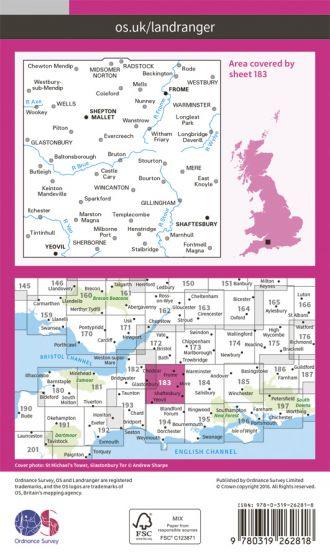 OS Landranger - 183 - Yeovil & Frome