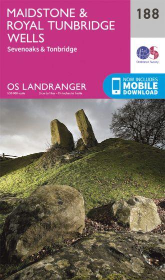 OS Landranger - 188 - Maidstone & Royal Tunbridge Wells