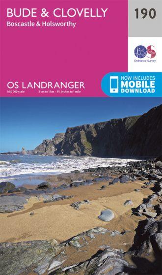 OS Landranger - 190 - Bude & Clovelly, Boscastle & Holsworthy